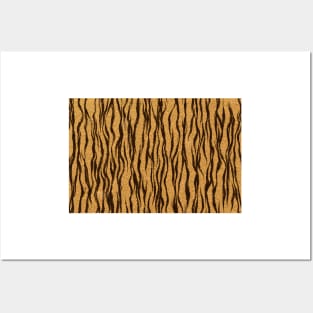 Tiger skin texture pattern Posters and Art